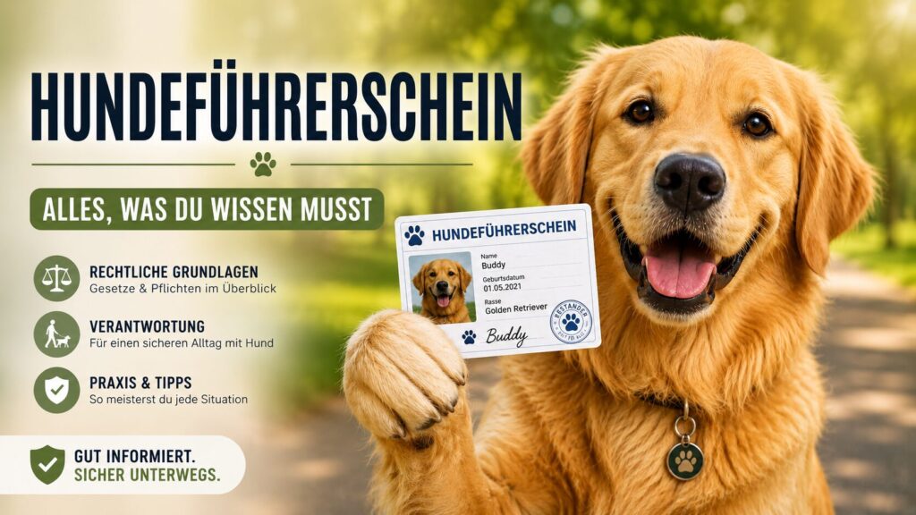 Golden Retriever mit Hundeführerschein – moderner Ratgeber zum Hundeführerschein